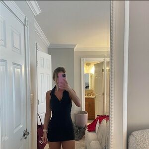 Princess Polly Black Halter Neck Mini Dress